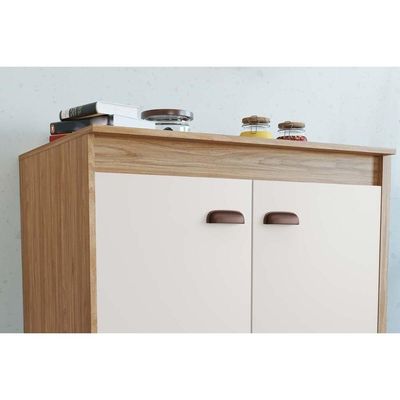 Balcão Cozinha c/Tampo Torino 2Portas 70cm Branco Movelbento
