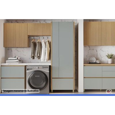 Armário Lavanderia Multiuso Marquesa MDF 70cm Greige Nesher