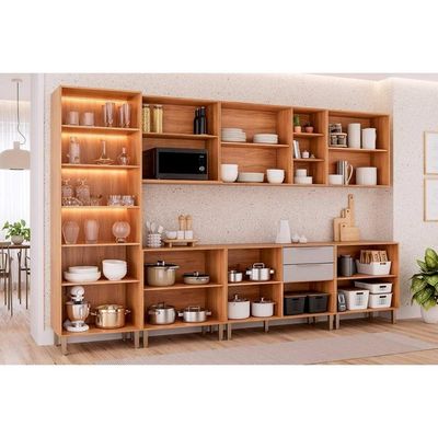 Cozinha Completa 7 Peças Brilhante Cinamomo/Off White MGM