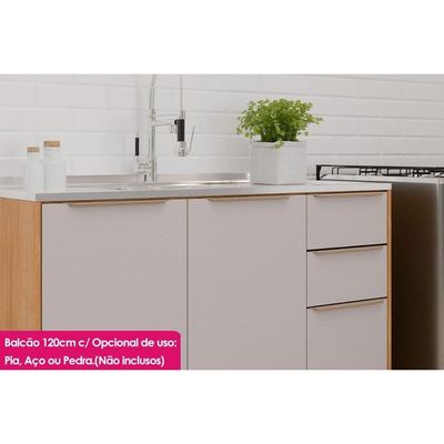 Cozinha Completa 5 Peças Celeste C181 Cinamomo/Platina MGM