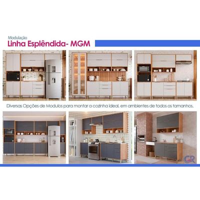 Cozinha Completa 7 Peças Esplendida CZ581 Off White MGM