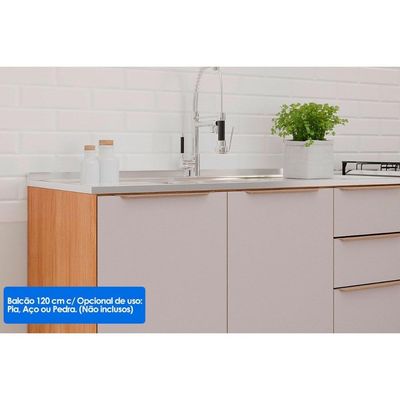 Cozinha Completa 9 Peças Brilhante Cinamomo/Platina MGM