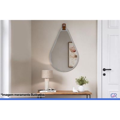 Espelheira Banheiro Gota 50X76cm Platina MGM