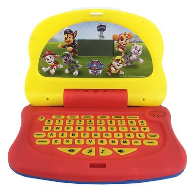 Kit Laptop Infantil Educativo Candide Patrulha Canina Tech Bilíngue + 1 Fidget Spinner Sortido
