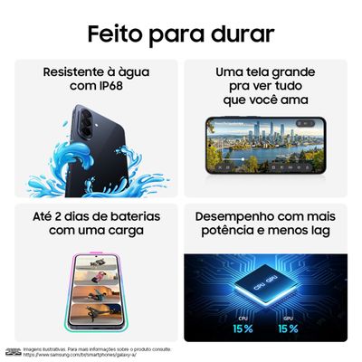 Smartphone Samsung Galaxy A57 5G Tela 6.7" 256GB