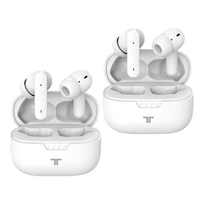 Dia dos Pais - Earbuds Bluetooth Orbit - 2 unidades pelo preço de 1 - Branco - SPACE