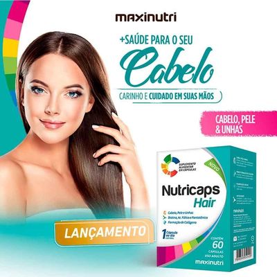 Nutricaps Hair Polivitaminico Maxinutri 60 Capsulas
