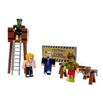 Boneco Articulado Cartela 4 Roblox Ataque Zumbi No23 com Partes Combináveis Preto Smart Bracelet