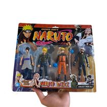 Kit de Bonecos Naruto Shippunden Nº23 com Minato, Kakashi, Naruto e Sasuke 14CM Smart Tech