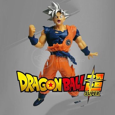 Boneco Action Figure Goku Instinto Superior Dragonball Z Figura Colecionável Prata Smart Bracelet