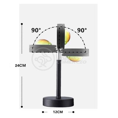 Luminária de Projeção Smart Tech Mini Ring Light Sunset Projetor Sol com USB 5V Amarelo