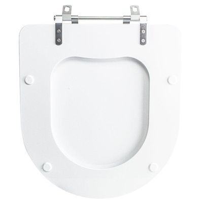 Assento Sanitário Smart Alongado Resina Plástica Parafusado Convencional Branco Pontto Lavabo