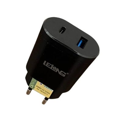 Carregador para Smartphone MDM 20W Estabilizado Preto com Cabo Type-C e Lightning 1 Unidade