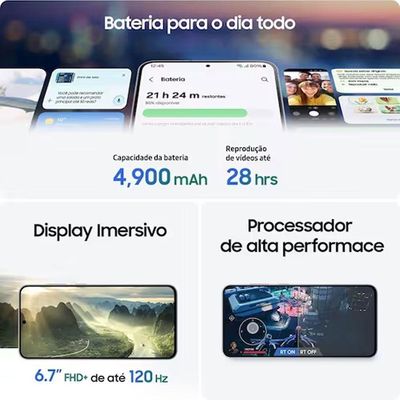 Smartphone Samsung Galaxy S25 FE 8GB 256GB 50MP Azul Marinho