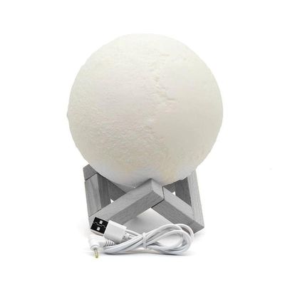 Umidificador Smart Tech Lua Purificador com Luz LED 3 Cores 5V Branco