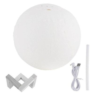 Umidificador Smart Tech Lua Purificador com Luz LED 3 Cores 5V Branco