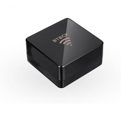 Controle Universal Smarteck com Wi-Fi Comando de Voz 360° Preto Steck SMDCUPS1
