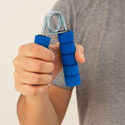 Exercitador de Mão Hand Grip Fortalecimento Muscular Treino Pesado Azul Smart Lions