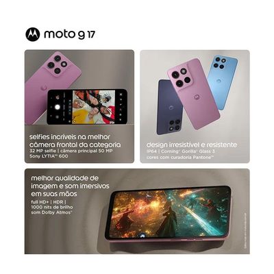 Smartphone Motorola Moto G17 256GB 6,7'' Roxo Android 15 4G 50MP