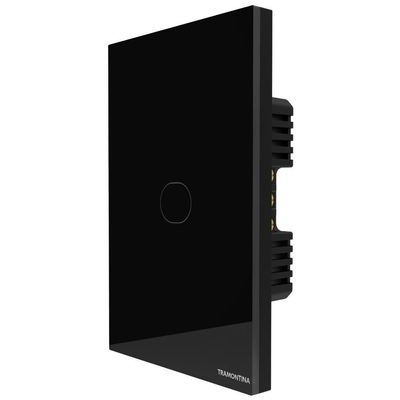 Interruptor Touch Smart Tramontina 1 Canal Controle Remoto Via Celular Bivolt Preto