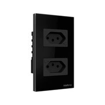 Tomada Dupla ETS 1002 Smart Wi-Fi com Controle Individual Preto Intelbras