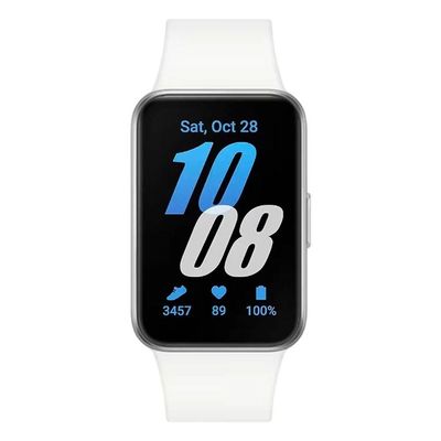 Smartwatch Samsung Galaxy Fit3 SM-R390 49MM com Monitoramento de Saúde e Bateria de 7 Dias Prata
