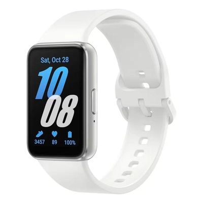 Smartwatch Samsung Galaxy Fit3 SM-R390 49MM com Monitoramento de Saúde e Bateria de 7 Dias Prata