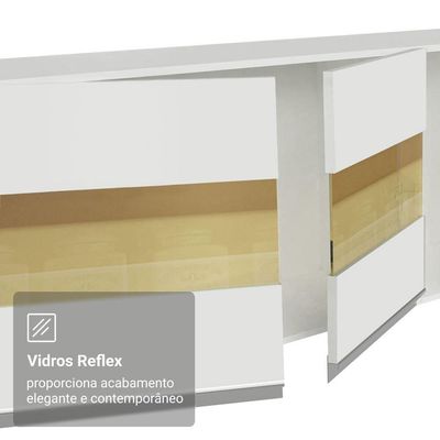 Cozinha Completa de Canto Smart 19 Portas 2 Gavetas MDF 507CM Branco Madesa