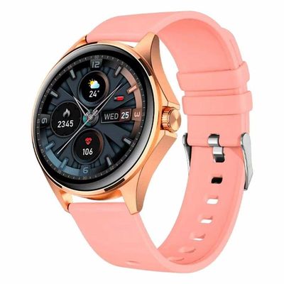 Smartwatch FTX FTXAM12-RGP 49MM AMOLED com Frequência Cardíaca e 24h de Bateria Rosê