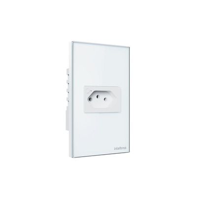 Tomada Inteligente ETS 1001 com App Mibo Smart e Alexa Branca Intelbras
