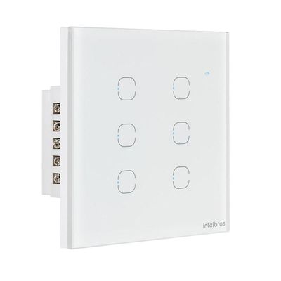 Interruptor Smart Wi-fi Touch 6 Teclas Branco Ews 1006