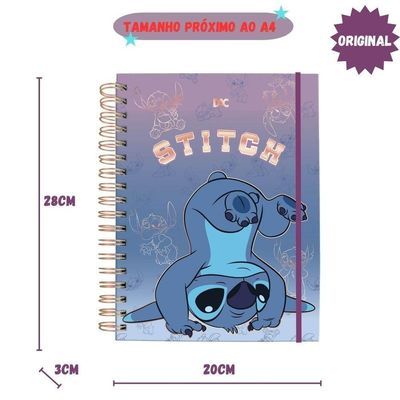 Caderno Universitário DAC Stitch Smart Capa Dura 80