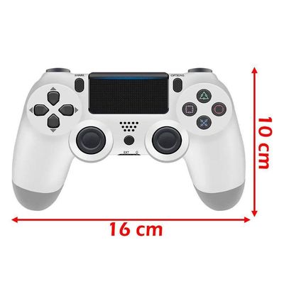 Controle Playstation PS4 para PS4 PC Smart TV Dupla Vibração Branco