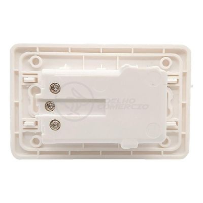 Tomada de Parede com USB Modelo Luxo 10A 2 Portas USB 5V sem Parafuso Exposto Branco Smart Bracelet