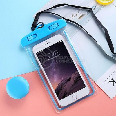 Capa Impermeável para Celular Smart Bracelet Universal para Proteção Contra Água e Sujeira Azul 1