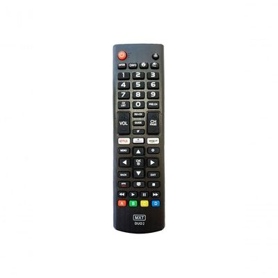 Controle Remoto para TV MXT 01377 para Smart TV LG e Samsung Compatível com Diversos Modelos Preto