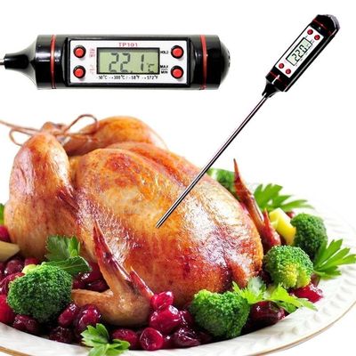 Termômetro Culinário Digital com Espeto Mede -50ºC a +300ºC Display LCD Smart Bracelet