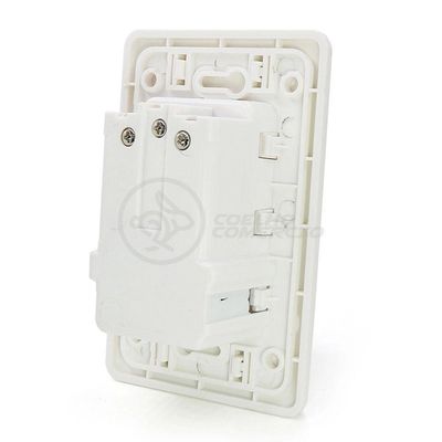Tomada de Parede Tomada Dupla 10A com 2 USB 5V Modelo Luxo sem Parafuso Exposto Branco Smart