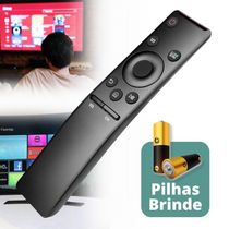 Controle Remoto para TV OEM Compatível com Samsung Smart 4K com 2 Pilhas AA Versão Preta