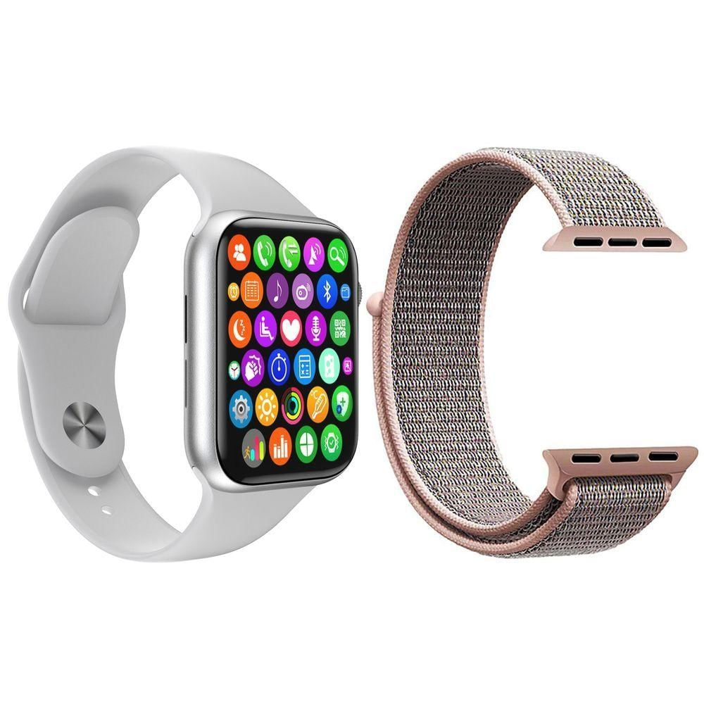 Smartwatch IWO9 Lite 1,54 com Monitor Cardíaco e Sono Compatível com Android e Ios Kit Pulseira