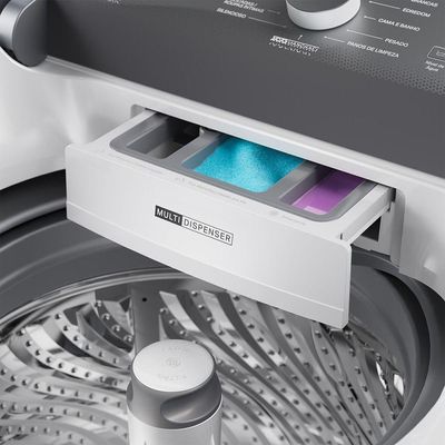 Máquina De Lavar 14kg Smart Sensor Tira Manchas Brastemp Branco 220V