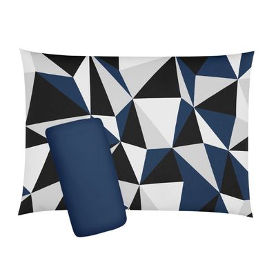 Jogo de Lençol e Cama Solteiro Esplendor 2 Peças 100% algodão 88cm x 1,88m x 30cm Cinza