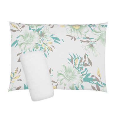 Jogo de Lençol e Cama Solteiro Esplendor 2 Peças 100% algodão 88cm x 1,88m x 30cm Cinza