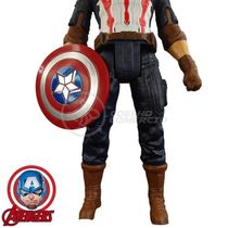 Boneco Action Figure Capitão America Fala 29cm 2 com Voz Azul Smart Bracelet