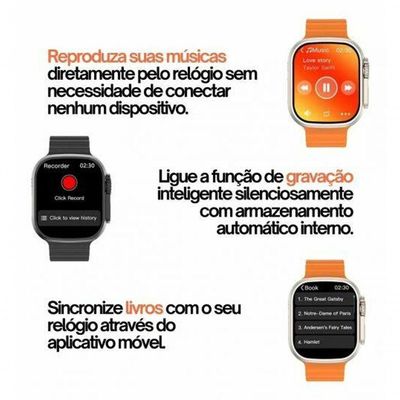 Smartwatch Shopmix S10 Pro Serie 10 47mm com Monitor de Sono e Pressão Arterial