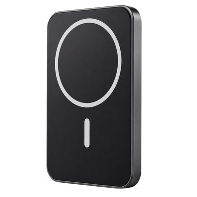 Carregador sem Fio Power Bank 5000mAh MDM para Smartphone Qi Preto