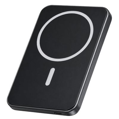 Carregador sem Fio Power Bank 5000mAh MDM para Smartphone Qi Preto