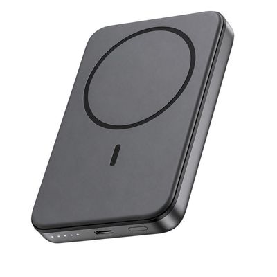 Carregador sem Fio Power Bank 5000mAh MDM para Smartphone Qi Preto