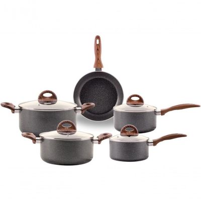 Jogo de Panelas 5 Peças Ceramic Life Smart Plus Antiaderente Fundo de Indução Brinox