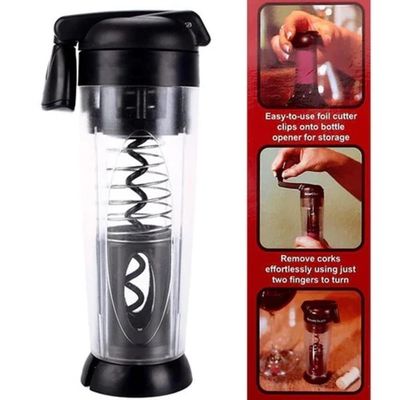 Abridor de Vinho Automático Twist 'N Pull Smart Touch com Corta Lacre Ergonômico Yeet